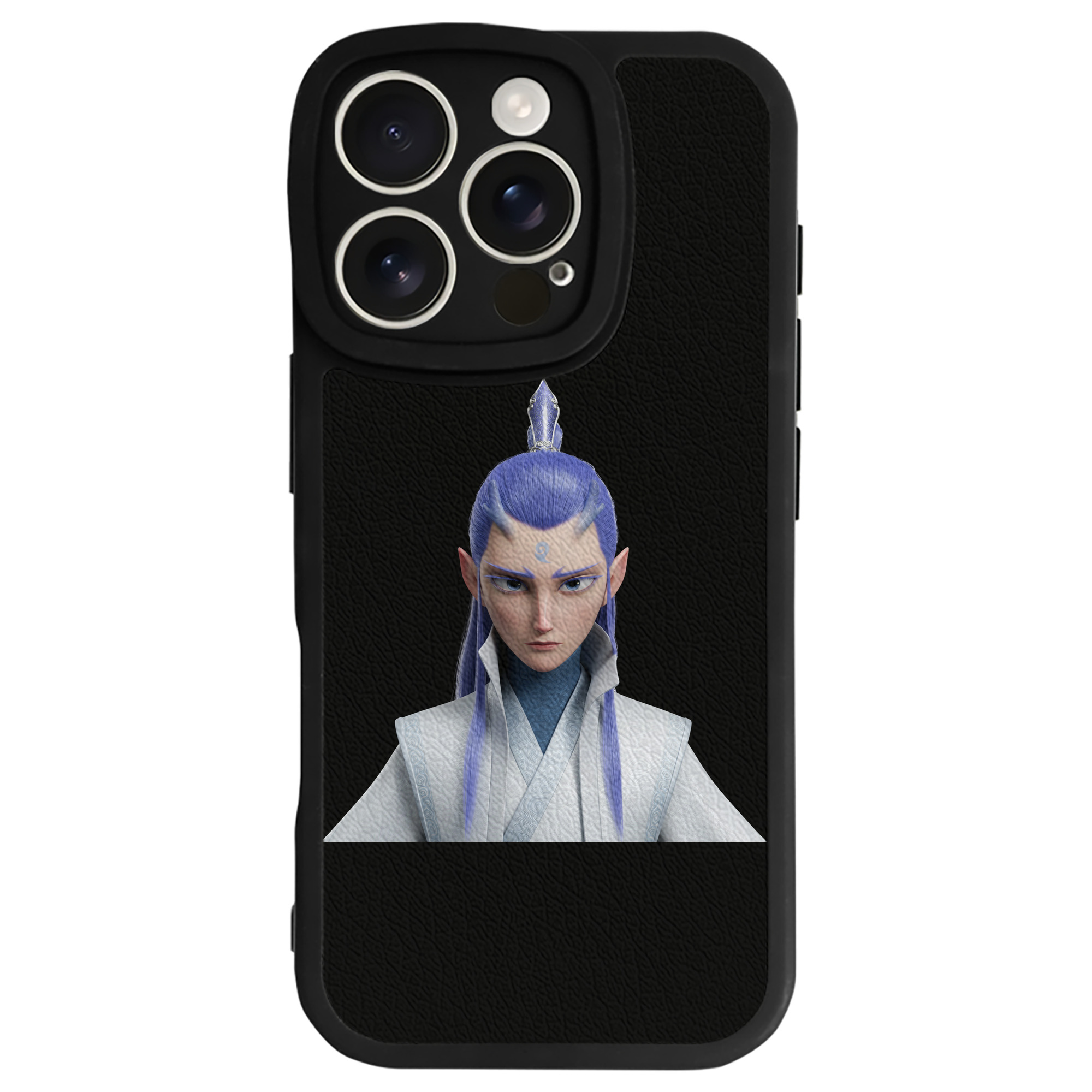 （画像用） Ne Zha 2 ナタ 魔童の大暴れ 【iPhone 16シリーズ対応】シリコンスマホケース（レザー調） 材質：シリコン